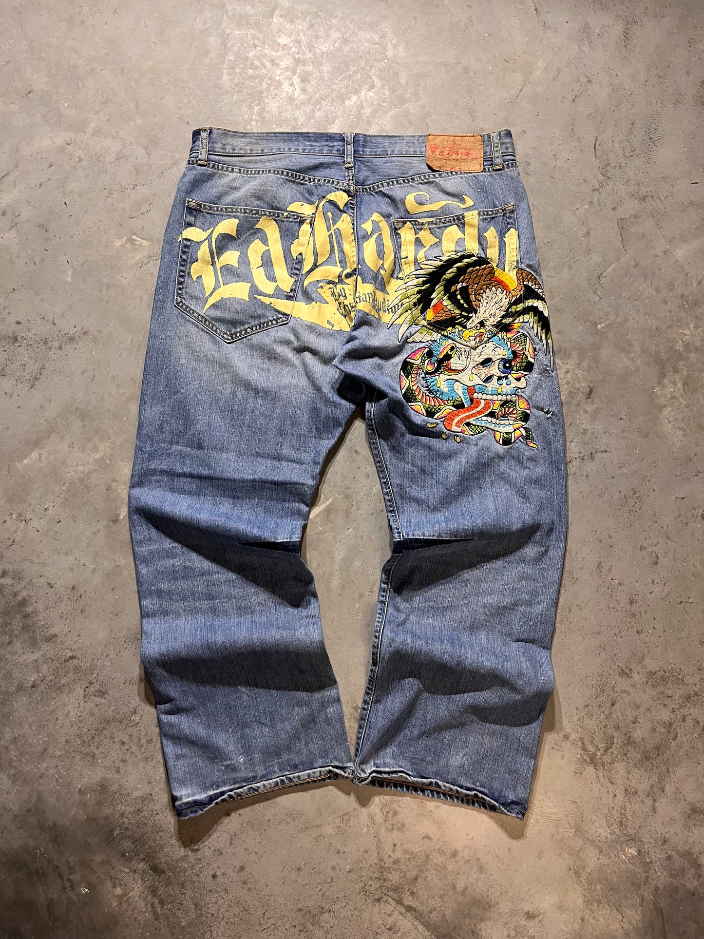 (40x32) Y2K 2010 Ed Hardy Jeans