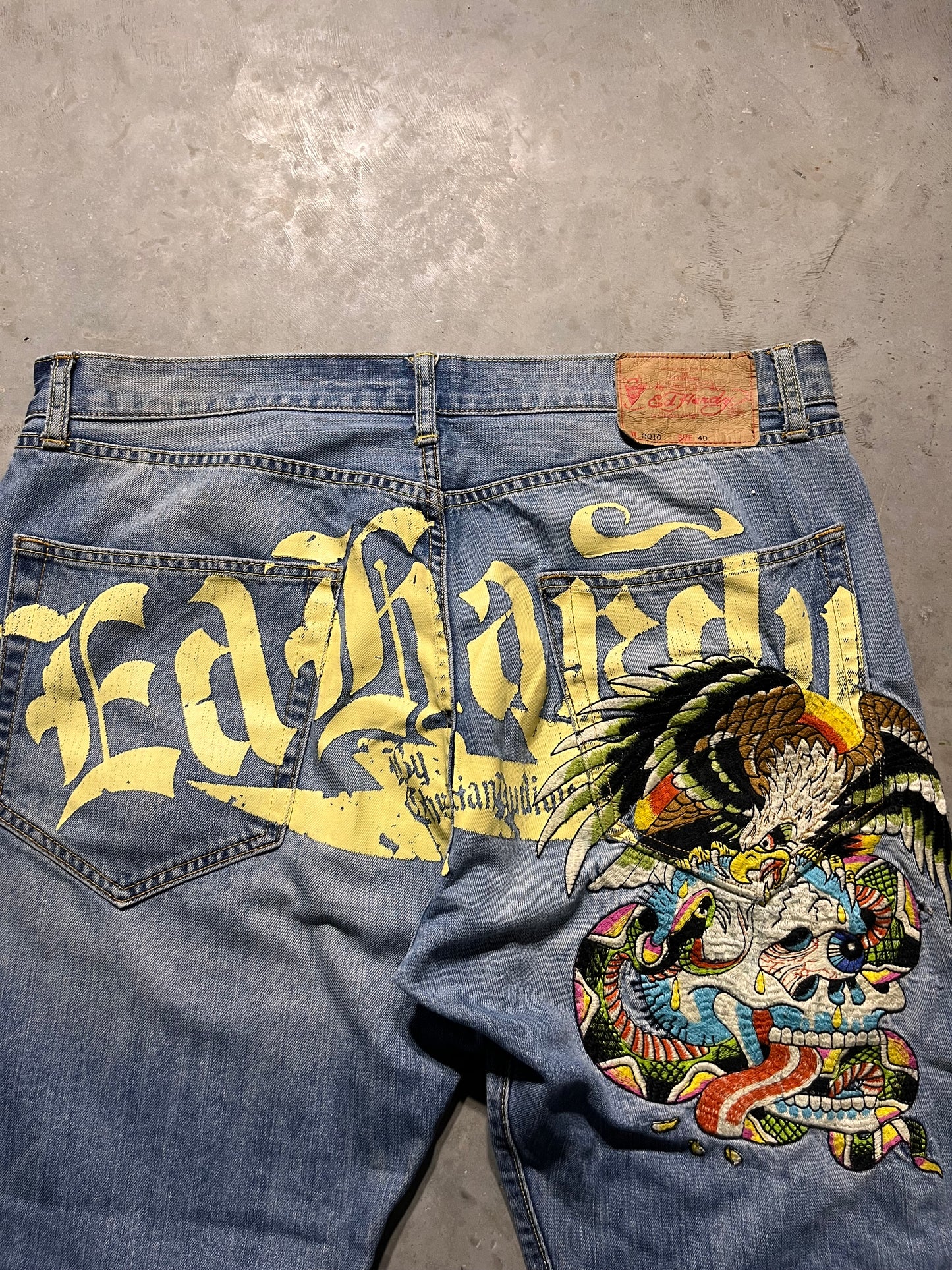 (40x32) Y2K 2010 Ed Hardy Jeans