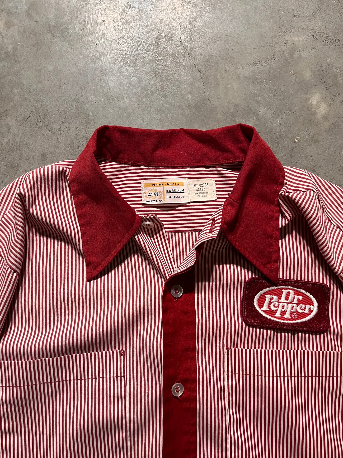 (M) 70's Dr.Pepper button up