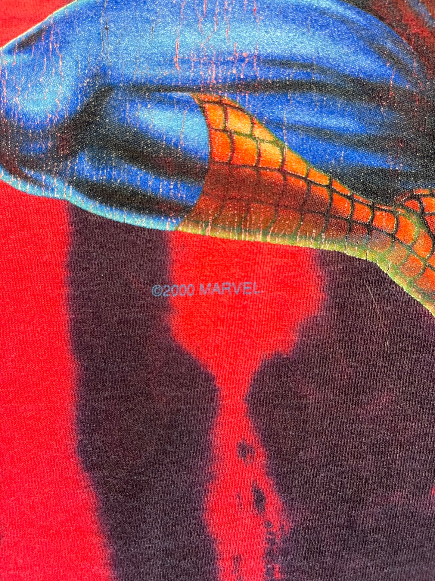 (L) 2000 Single Stitch Spider-Man movie tee