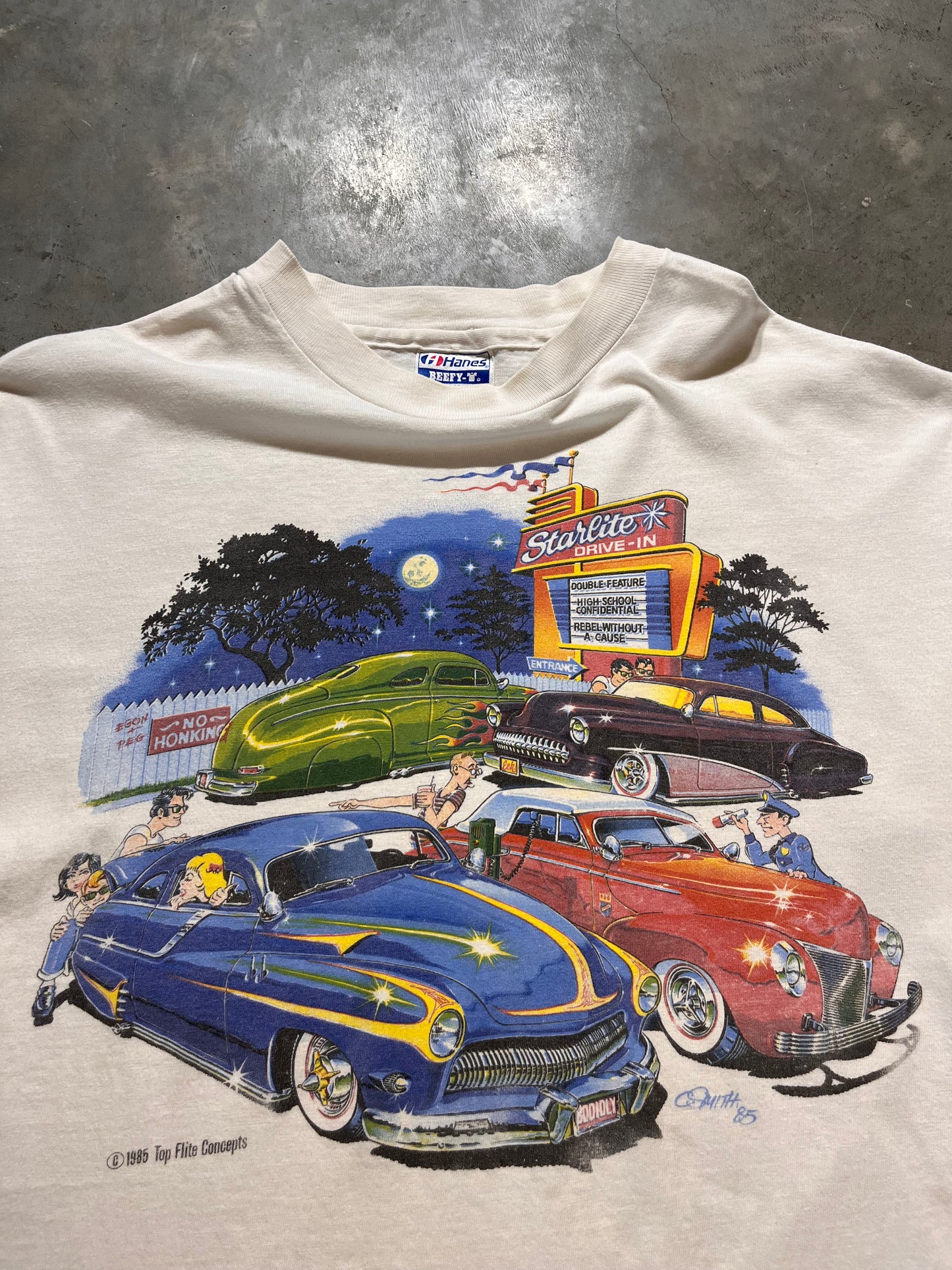 (XL)1985 Car dinner tee