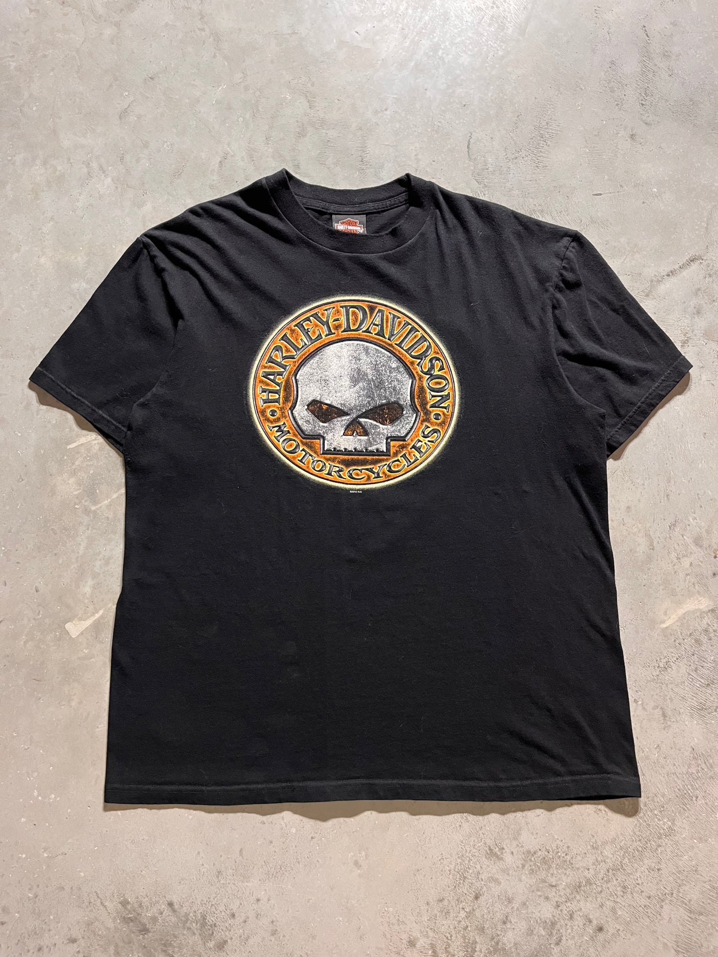 (L)Y2K Harley Davidson Skull tee