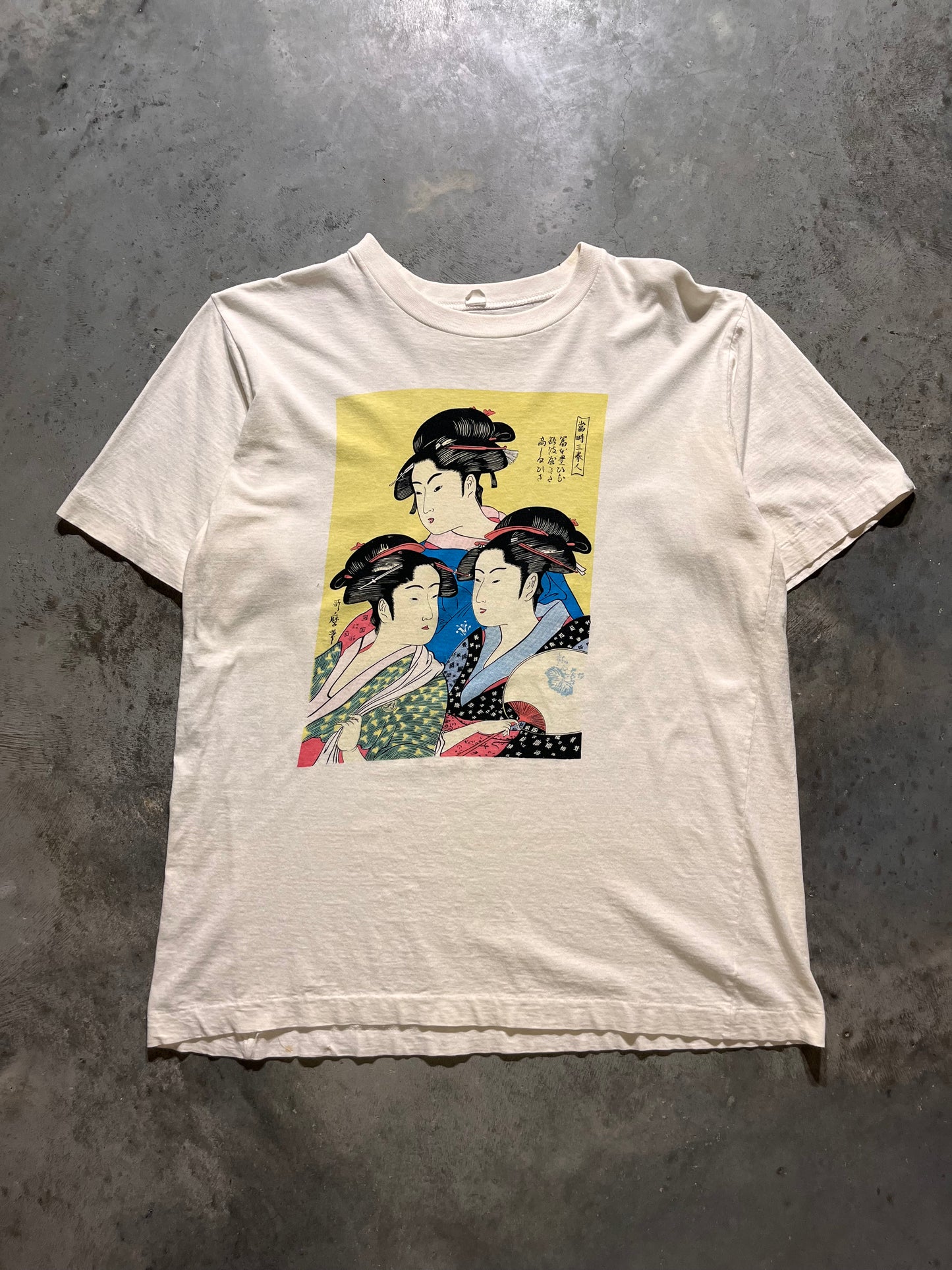 (L) 80's Japanese Kitagawa Utamaro Ukiyoe collection tee