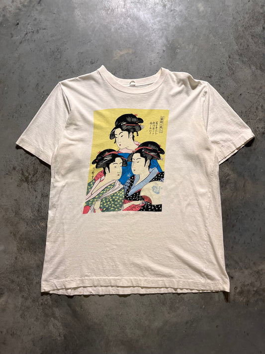 (L) 80's Japanese Kitagawa Utamaro Ukiyoe collection tee