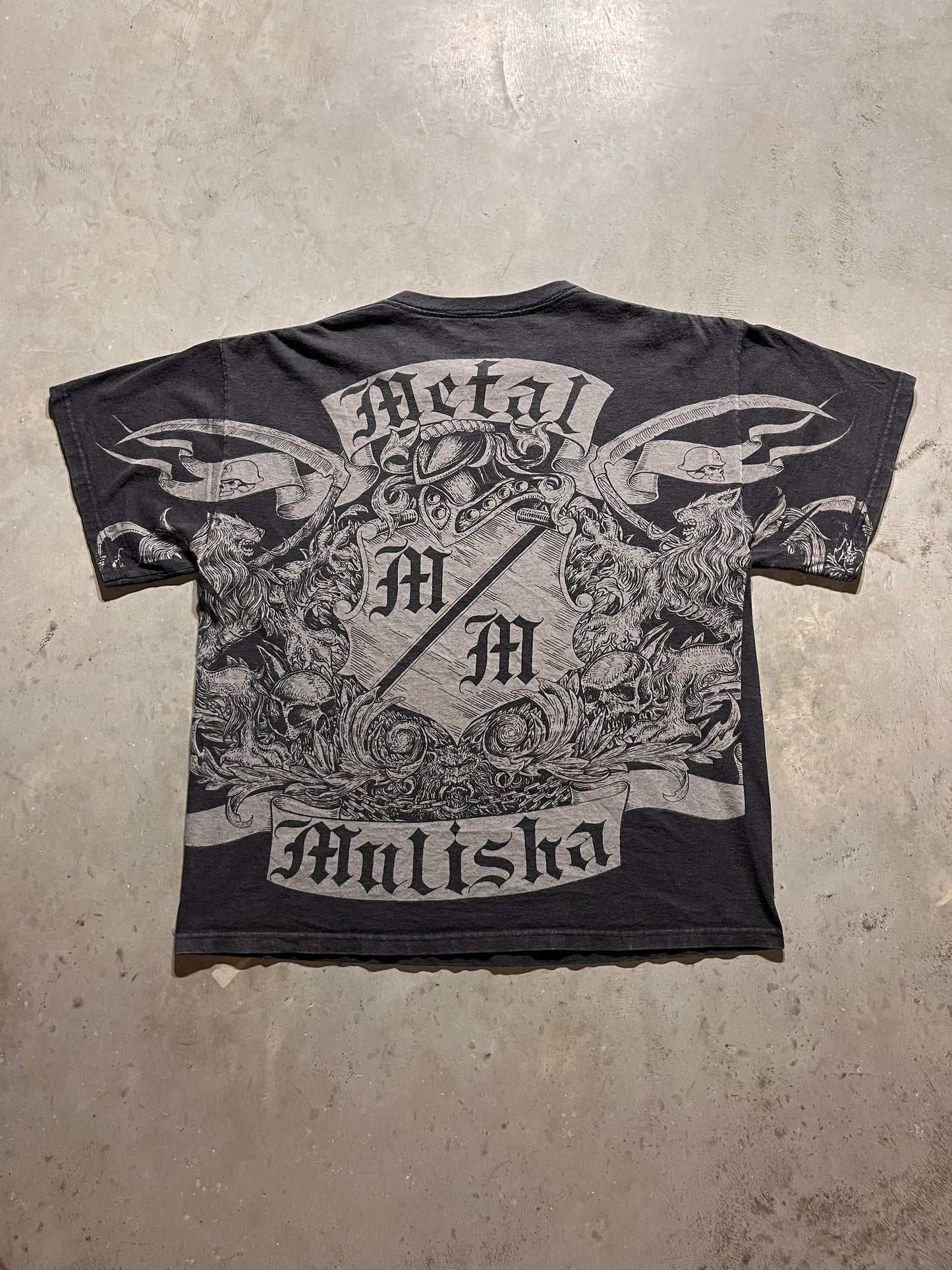 (L)Y2K Black Metal Melisha tee