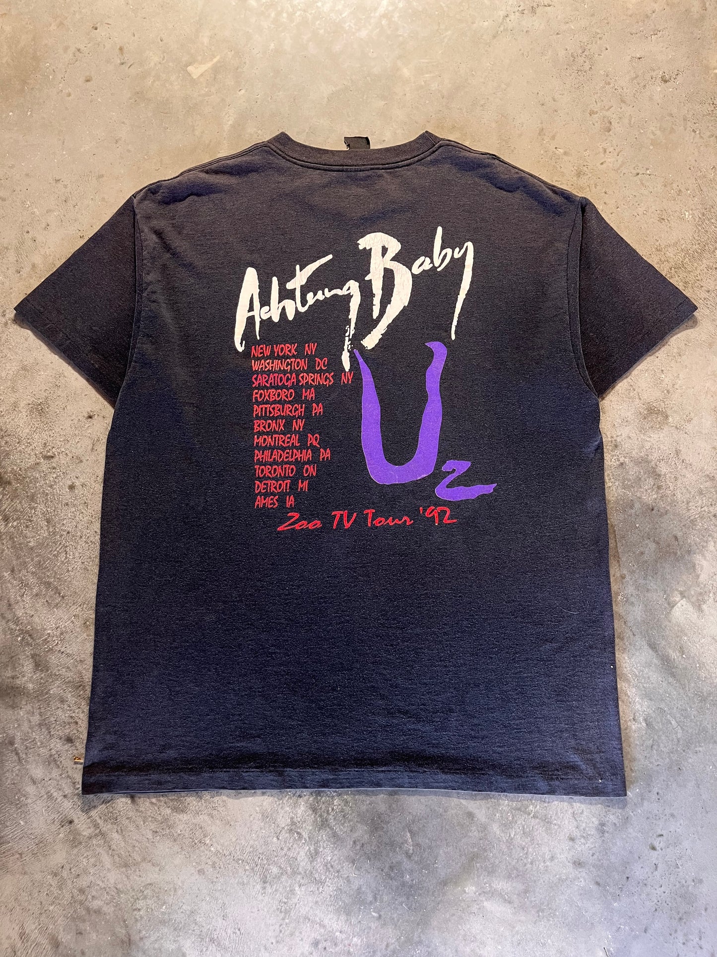 (XL) U2 1992 Band Tour tee