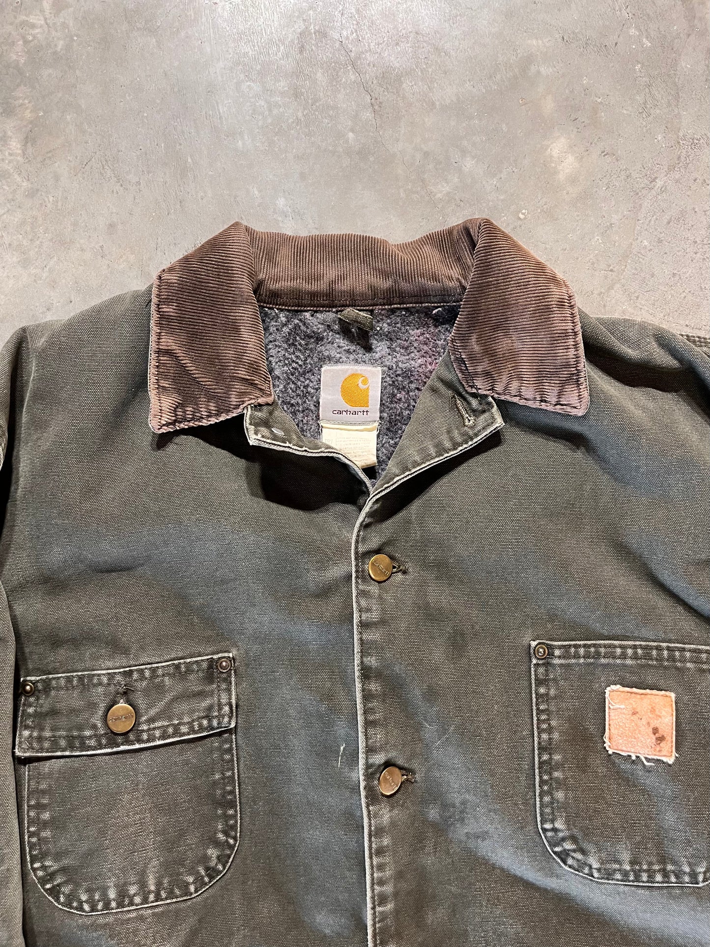 (XL)Olive green Carhartt chore jacket