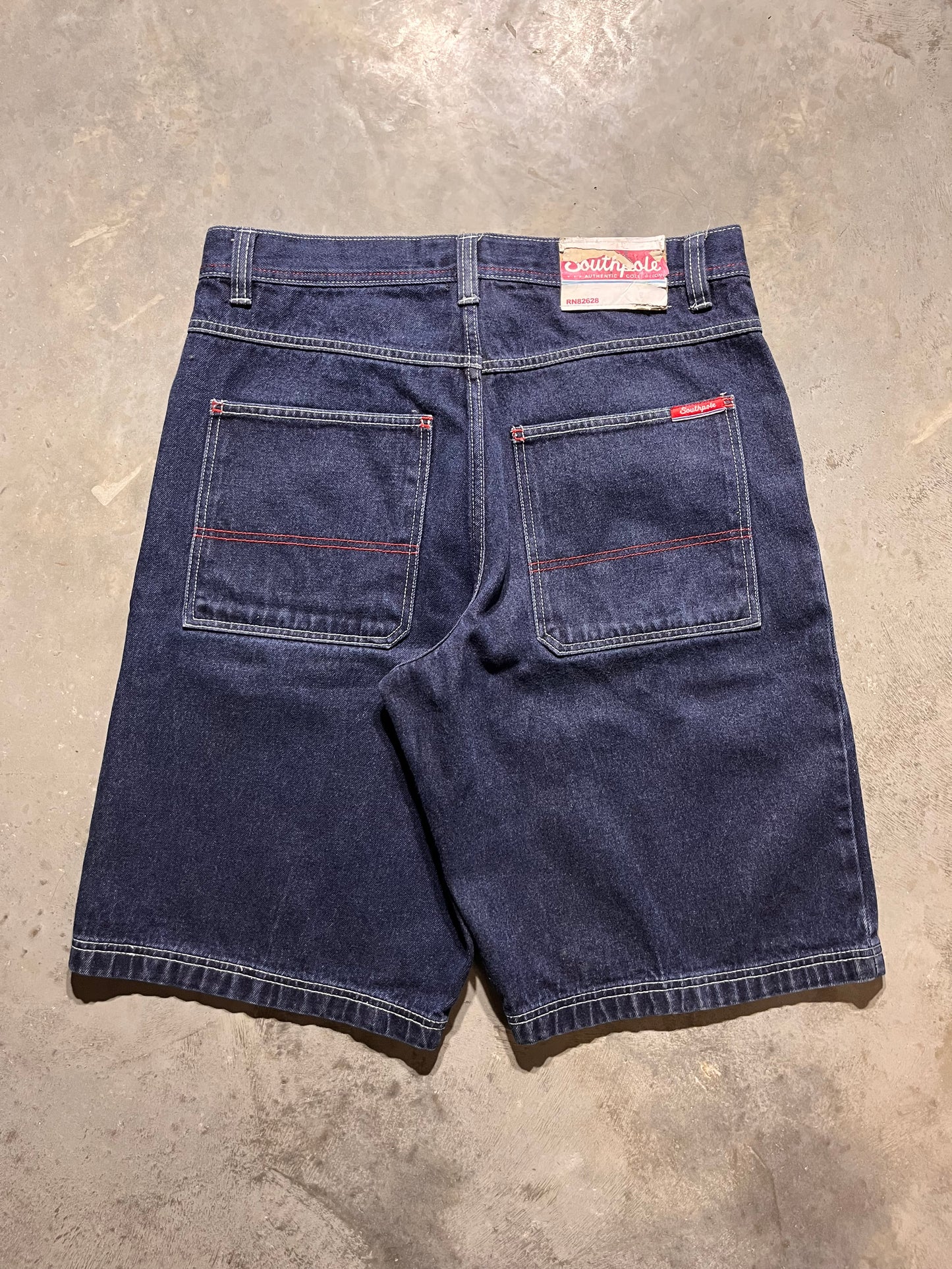 (34X12) Y2K Patch work South pole Jorts