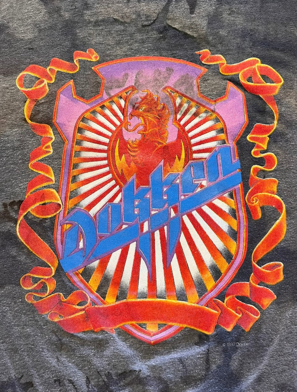 (M) Dokken 1987 band tee