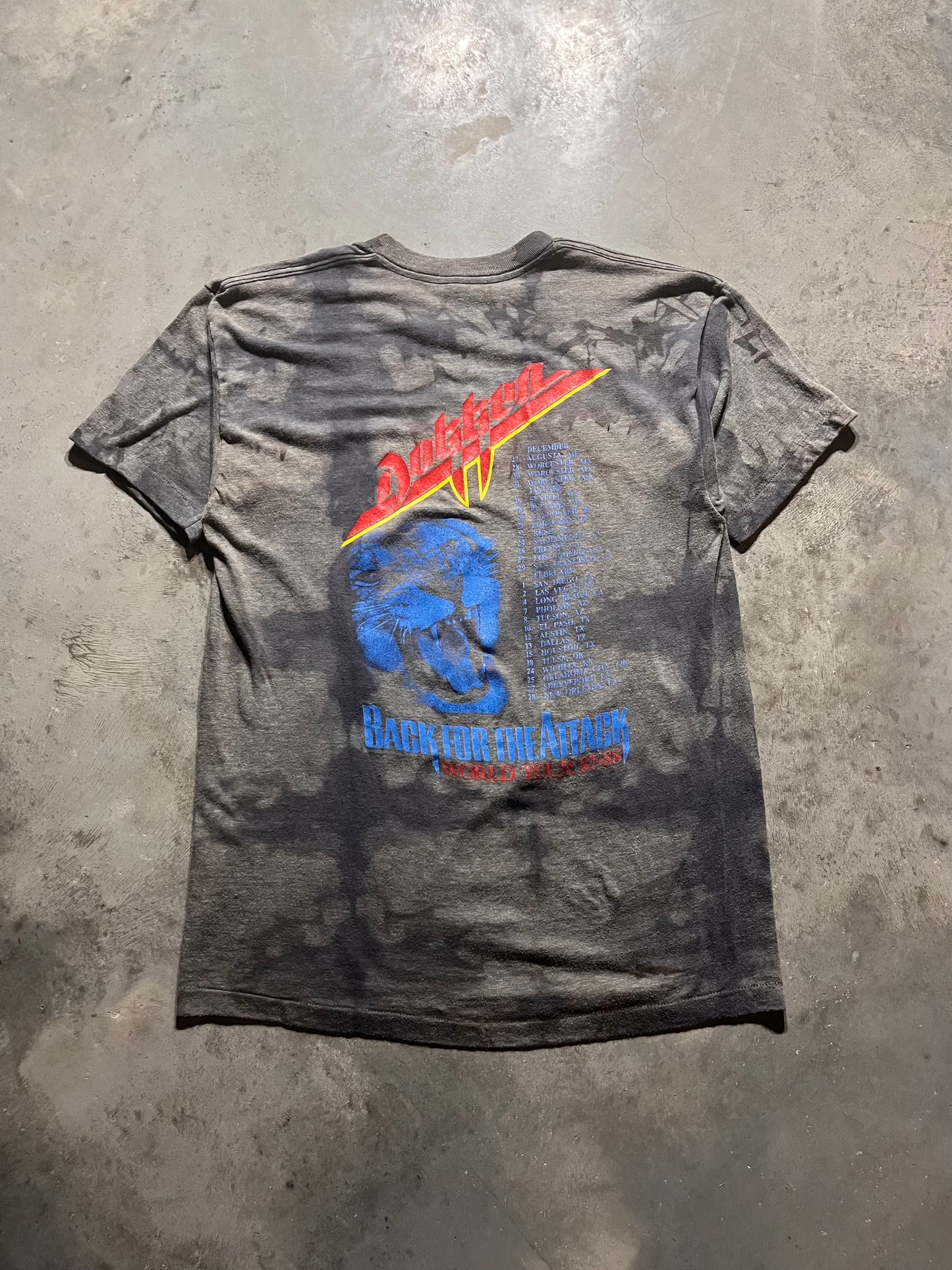 (M) Dokken 1987 band tee